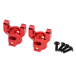 Acheter 2pcs Aluminium C Carrier Hub L / R pour HSP 94180 1/10 4WD Rock Crawler Rouge