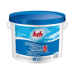 Chlore 5 actions en galets Maxitab 5 kg - HTH