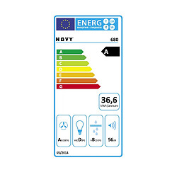 Groupe filtrant 52cm 65db 652m3/h blanc - 680 - NOVY