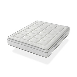 Xaluca Matelas 90X200 ROYAL VISCO Épaisseur 22 CM - Mousse à mémoire de forme - Haute adaptabilité - Ferme et élégant -2 faces Eté/hiver