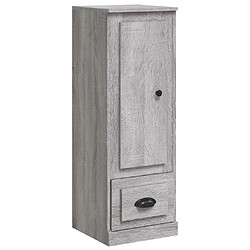 vidaXL Buffet haut sonoma gris 36x35,5x103,5 cm bois d'ingénierie