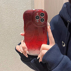 GUPBOO Étui pour iPhone11ProMax Gradient line caractère bouteille de vin créatif étui de téléphone portable personnalité douce