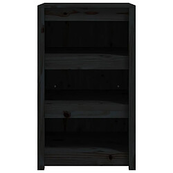 Avis vidaXL Armoire de cuisine d'extérieur noir 55x55x92 cm bois pin massif