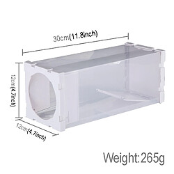 Wewoo Anti insectes Répulsifs Transparent Porte Humain Animal Cage en direct, rat, souris et plus petits rongeurs PP Matériel Piège en pas cher