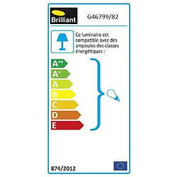 Brilliant (Lighting) BOLE-Borne LED d'extérieur avec Détecteur Inox H77cm inox satiné Brilliant