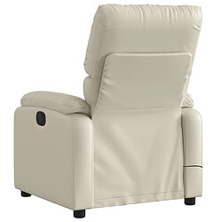 Acheter Maison Chic Fauteuil Relax pour salon, Fauteuil de massage inclinable électrique crème similicuir -GKD15419