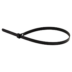 Lot de 20 colliers de câblage réutilisables 7,6x 370mm noirs - Zenitech