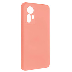 Avizar Coque pour Xiaomi 12 Lite Silicone Semi-rigide Soft-touch Fine rose