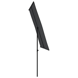 Acheter vidaXL Parasol de jardin avec mât en aluminium 2x1,5 m Noir