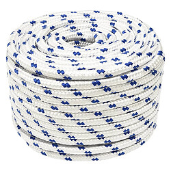 vidaXL Corde de bateau Blanc 14 mm 100 m Polypropylène