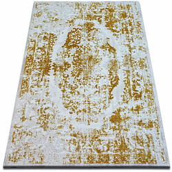 RUGSX Tapis ACRYLIQUE BEYAZIT 1799 Ivoire Foncé Doré 160x235 cm