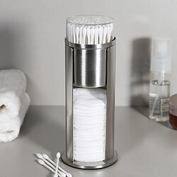 Universal Maquillage en acier inoxydable démaquillant coton coton coton-tampon prendre coton tampon boîte de rangement papier démaquillant transparent maquillage outil de bureau