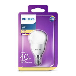 Ampoule LED Sphérique Philips 5,5W A+ 2700K 470 lm Lumière chaude