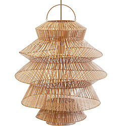 ICONIK INTERIOR Lampe suspendue en rotin - Boho Bali - Ferta Naturel