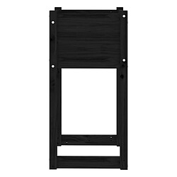 Acheter vidaXL Jardinière Noir 40x40x81 cm Bois massif de pin