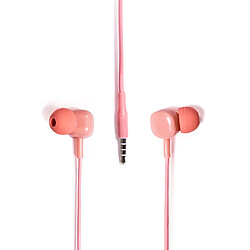 Écouteurs intra-auriculaires filaires Tellur Basic Sigma avec microphone, rose