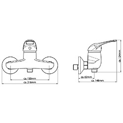 Avis SCHÜTTE Mitigeur de douche CALVINO chrome