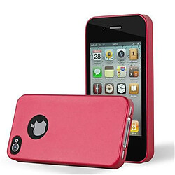 Cadorabo Coque iPhone 4 / 4S Etui en Rouge