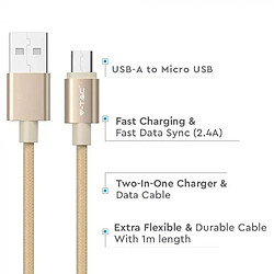 Avis V-TAC Cle USB M - microUSB 1M 2.4A