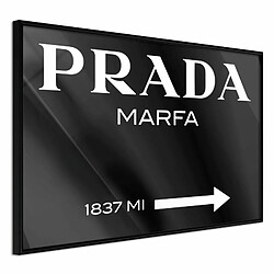 Paris Prix Affiche Murale Encadrée Prada Black 30 x 20 cm Noir