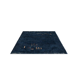 Avis Vidal Tapis de laine 50x45 Bleu Gabbeh