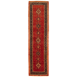 Vidal Tapis de couloir en laine 303x82 rouge Kashkuli