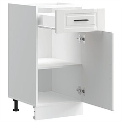 Acheter vidaXL Armoire de cuisine Porto blanc brillant bois ingénierie