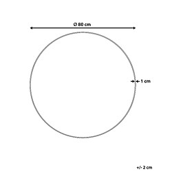 Avis Beliani Miroir ANNEMASSE 80 cm Argenté