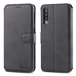 Wewoo Housse Coque Pour Galaxy A50 AZNS Étui en cuir PU avec support et fentes cartes et cadre photo noir