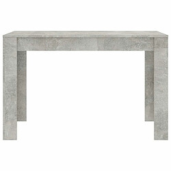 Acheter Maison Chic Table de salle à manger,Table à dîner Gris béton 120 x 60 x 76 cm Aggloméré -GKD98710