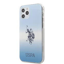 US Polo Assn Dh & Logo Gradient - Etui iPhone 12 / iPhone 12 Pro (bleu)