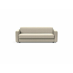 Inside 75 Canapé design KILLIAN Dual convertible lit 195*160cm tissu bouclé beige