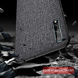 Avis Wewoo Coque Pour Huawei Enjoy 10s Shockproof Cloth Texture PC + TPU Housse de protection Bleu