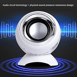 Universal Mini haut haut-parleur filaire blanc puissant haut haut-parleur multimédia audio | haut-parleur d'ordinateur