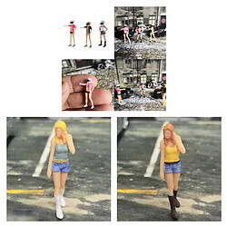 Avis 5 Pièces 1:64 Diorama Femmes Scénario Poupée Modèle Scène En Plein Air Pour Siku