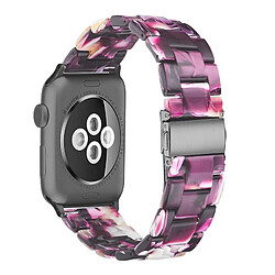 Acheter Wewoo Bracelet de montre en résine Simple Fashion pour Apple Watch séries 5 et 4 40 mm et séries 3 et 2 et 1 38 mm violet