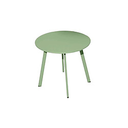 Proloisirs Table basse de jardin en acier Massai 40 cm vert light.