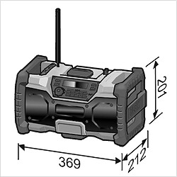 Radio 10.8/18V RD 10.8/18.0/230 FLEX - sans batterie ni chargeur - 484857