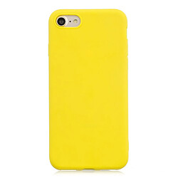 Coque en TPU souple jaune pour votre Apple iPhone SE (2nd Generation)/8/7