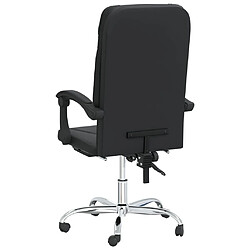 Acheter vidaXL Fauteuil inclinable de bureau Noir Similicuir