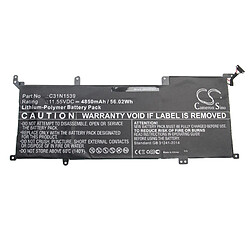 vhbw batterie compatible avec Asus Zenbook UX305UA, UX305UAB laptop (4850mAh, 11.55V, Li-Polymère, noir)