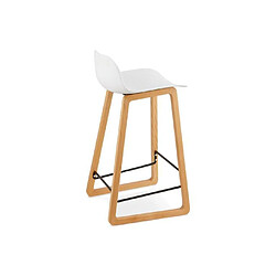 Acheter Kokoon Design Tabouret de bar design ASTORIA WHITE 47x46x86,5 cm