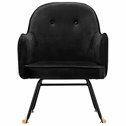 Avis Maison Chic Chaise à bascule | Fauteuil Relax, design moderne Noir Velours -GKD95019