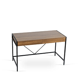 Vivaldi Bureau Ally 123 cm Chêne Noyer/Noir