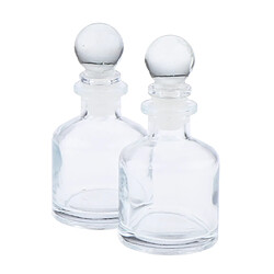 Acheter Bocaux De Bouteilles De Diffuseur De Verre De Parfum Vides De 2 Pièces Pour Le Parfum D'huile Essentielle De Bricolage 50 Ml