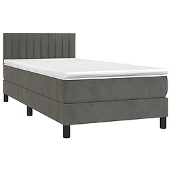 Avis Sommier à lattes,Cadre à lattes de lit et matelas et LED pour Adulte Gris foncé 90x190cm -MN88270