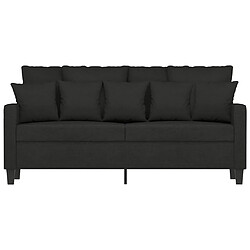 Avis Maison Chic Canapé à 2 places,Sofa de Salon,Canapé droit Noir 140 cm Tissu -GKD650836