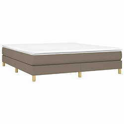 Avis Sommier à lattes,Cadre à lattes de lit pour Adulte Taupe 180x200 cm Tissu -MN98441