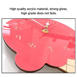 Avis Wewoo Horloge murale décorative style crème glacée rose