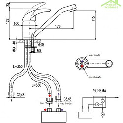 Rav robinet lavabo basse pression en chrome